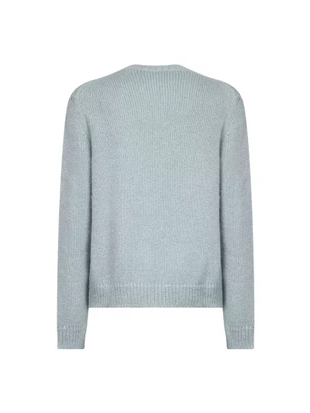 Sweter Jil Sander z alpaki niebieski