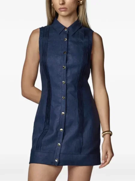 Rochie mini Hevron albastru