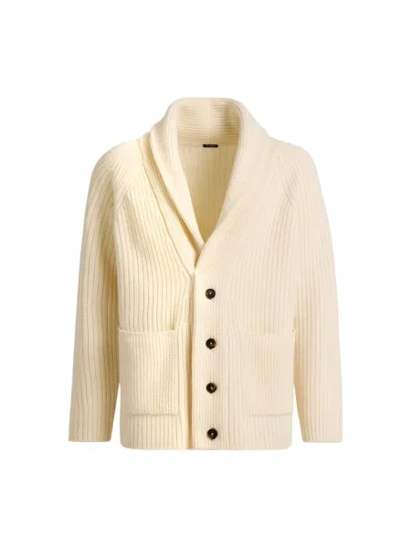 Kardigan Kiton wełniany beżowy