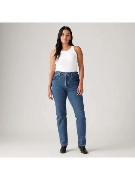 Blugi Levi's® cu strasuri albastru