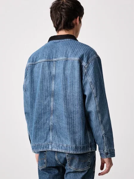 Levi's kurtka przejściowa jeansowa MUNROE niebieska