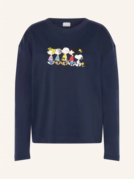 Mey Spací Košile Série Mey × Peanuts tmavě modrá