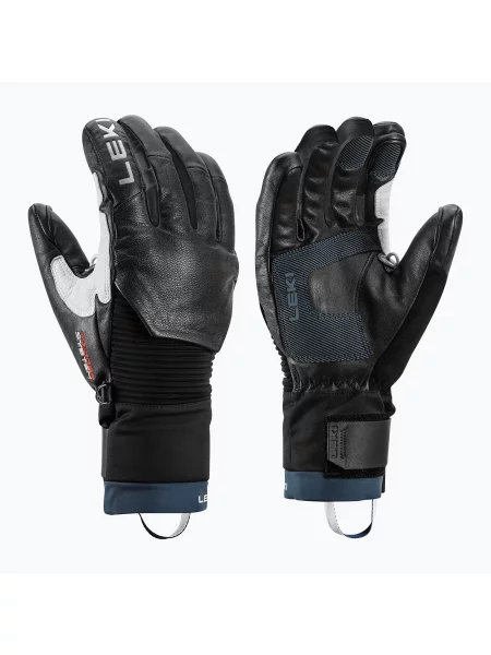 Mănuși de schi pentru bărbați LEKI Hevon Pro 3D black/marine negru