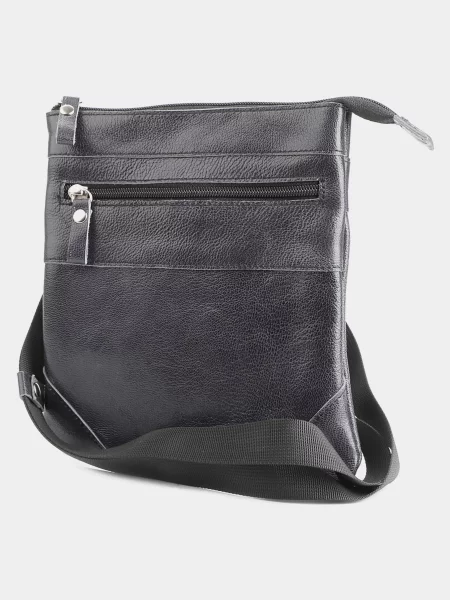 Кожаная сумка через плечо Shvigel синяя