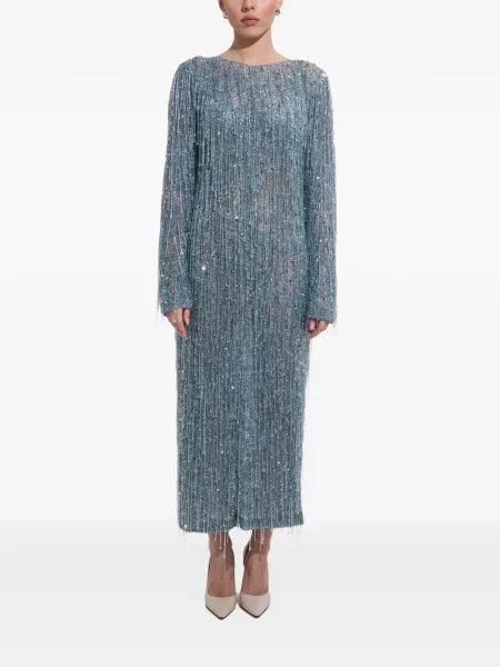 Rochie midi Dina Melwani albastru