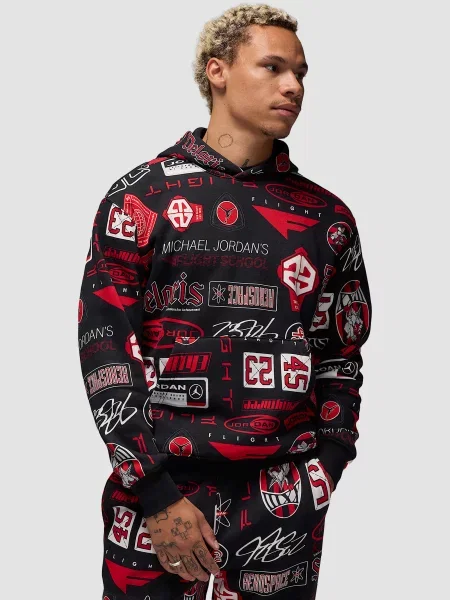 Худі Jordan  Essentials Printed Fleece мультиколор бавовна/поліестер