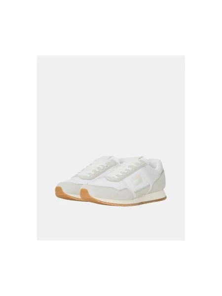 Tommy Jeans Tenisice Tjm Runner Casual Écru bijela