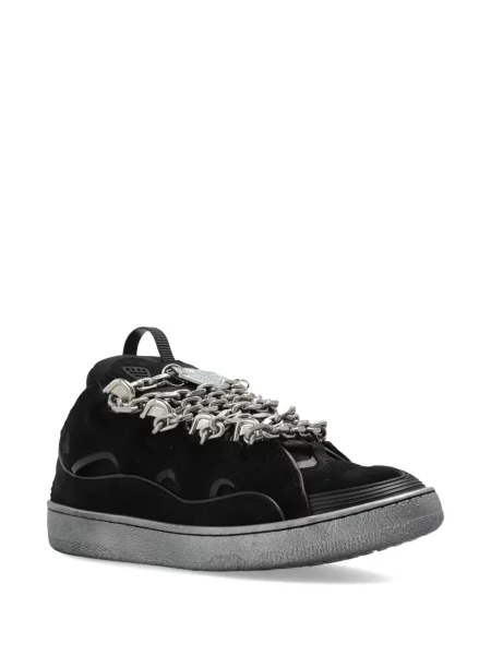Sneakerși Lanvin din piele negru