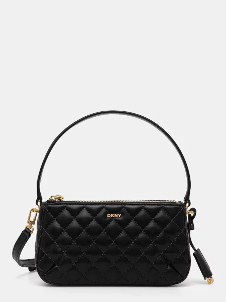 Geanta de piele Dkny negru