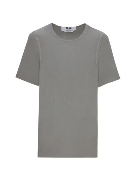 Tricou Msgm cu decolteu rotund gri