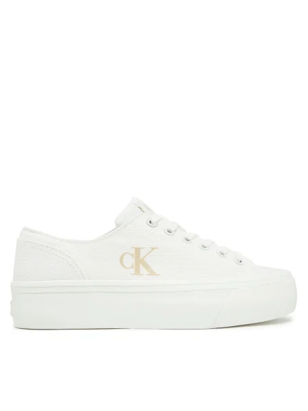 Teniși Calvin Klein Jeans alb
