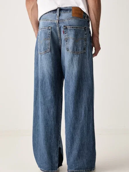 Levi's jeansy wide leg BAGGY WIDE LEG niebieskie