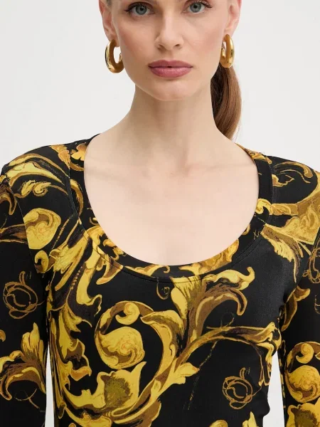 Сукня Versace Jeans Couture midi облягаюча чорний