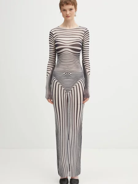 Φόρεμα Jean Paul GAULTIER Morphing Stripes μπλε
