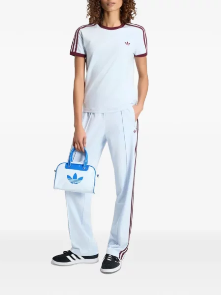 Ριγέ τρέξιμο παντελόνι Adidas μπλε