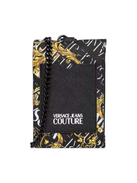 Portfel Versace Jeans Couture z nadrukiem czarny