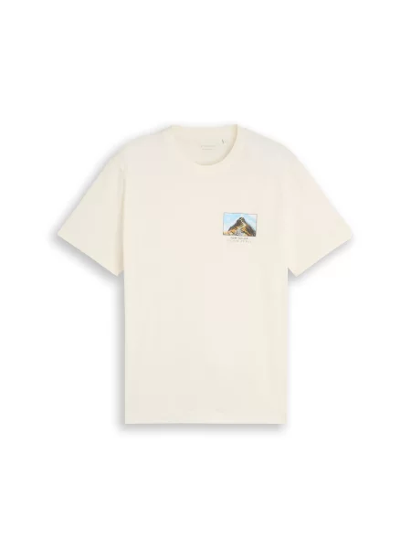 TOM TAILOR Tricou lână alb