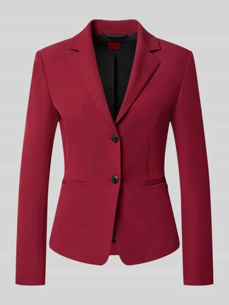 Żakiet krótki o kroju regular fit z kołnierzem z połami model Agonia' Hugo