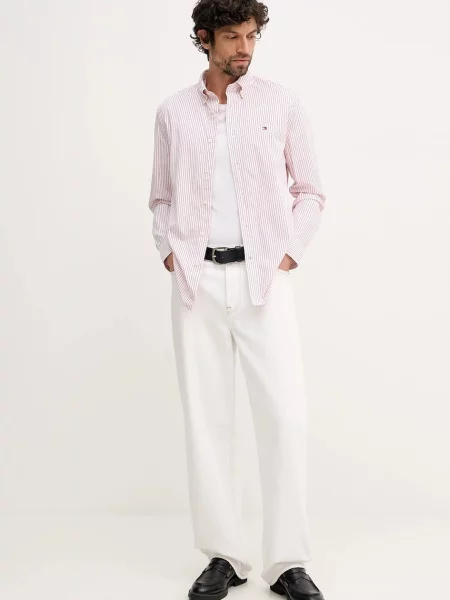 Tommy Hilfiger Cămașă TH FLEX | regular fit roșu