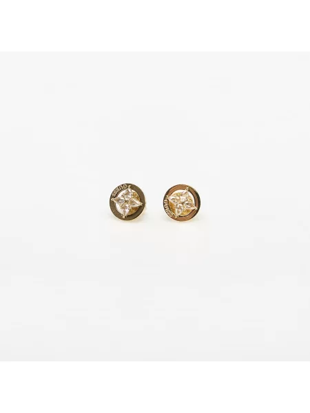 Kolczyki GUESS Secret Garden Yellow Gold/ White Universal białe