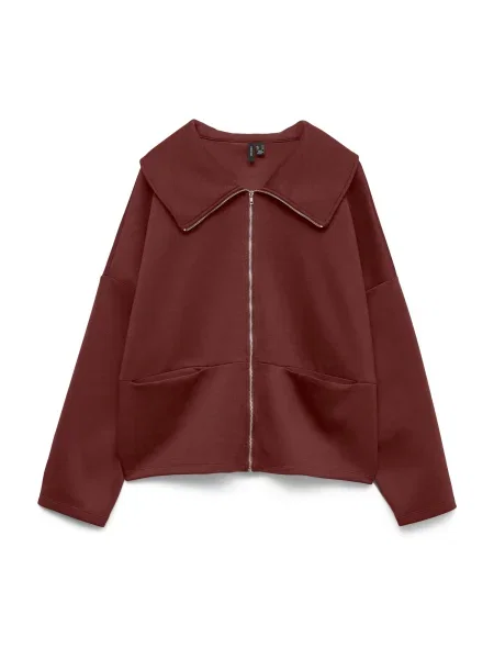 VERO MODA Geacă tricotată VMUMA vin roșu
