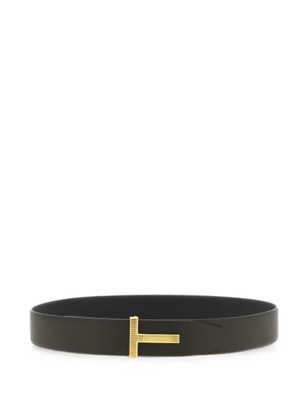 Cu centură reversibil curea Tom Ford din piele maro