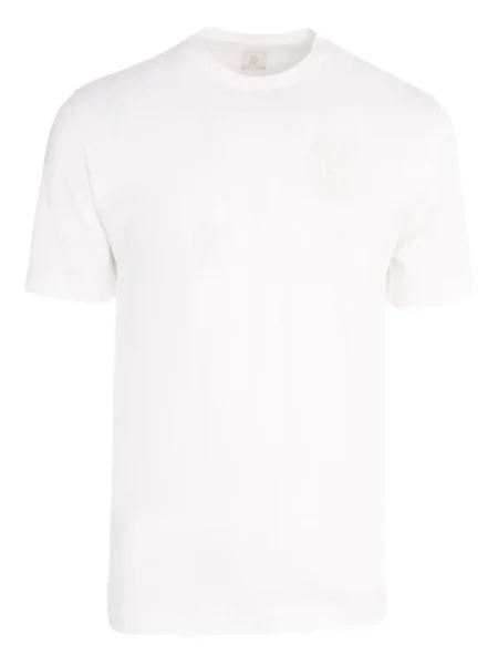 Tricou Eleventy cu decolteu rotund alb
