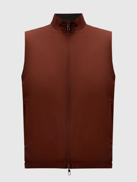 Двосторонній жилет West windwish з вовною Loro Piana коричневий