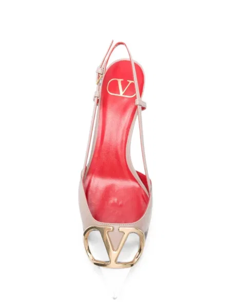 Pantofi cu toc Valentino Garavani slingback roz