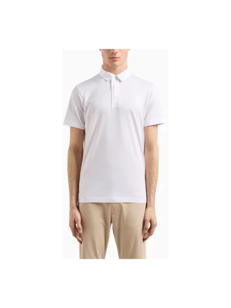 Koszulka polo Emporio Armani biała