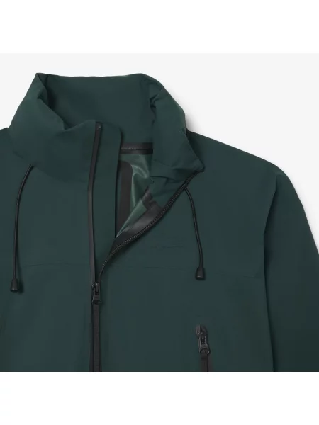 Lacoste Wodoodporna Parka Z Kapturem O Kroju Oversize zielona