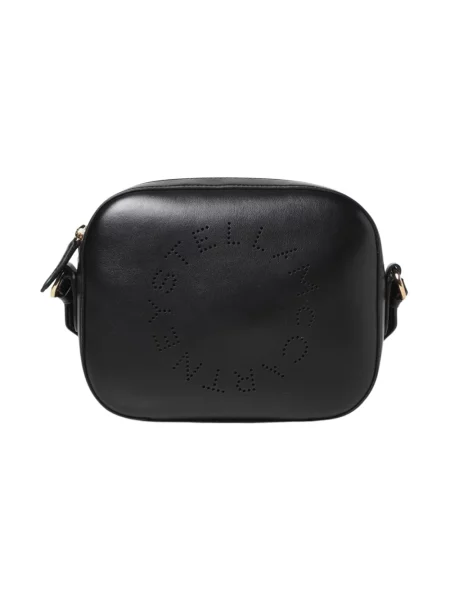 Torebka crossbody Stella Mccartney z logo czarna