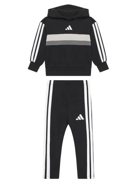Adidas Set bluză și leggings Seasonal Essentials Tiberio negru