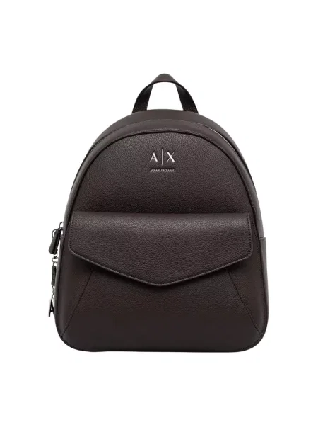 Armani Exchange plecak z imitacji skóry brązowy