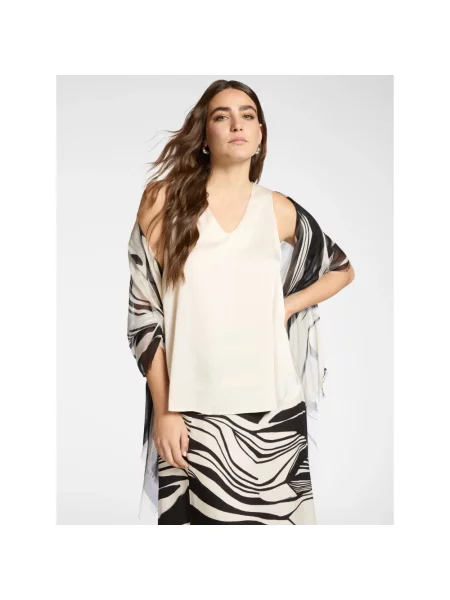 Lniany top Elena Miro' biały
