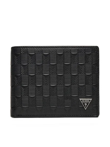 Кожен портфейл Guess MADRID мъжки SMMADL черно