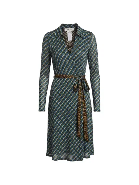 Reversibil rochie midi Dvf Diane Von Furstenberg albastru
