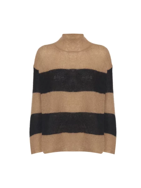 Sweter Max Mara wełniany brązowy