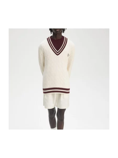 Pulover Fred Perry tricotate tenis bej