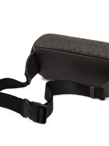 Curea Armani Exchange cu autograf maro