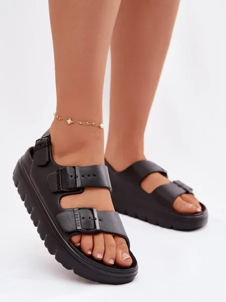 Sandały Big Star Shoes na platformie czarne