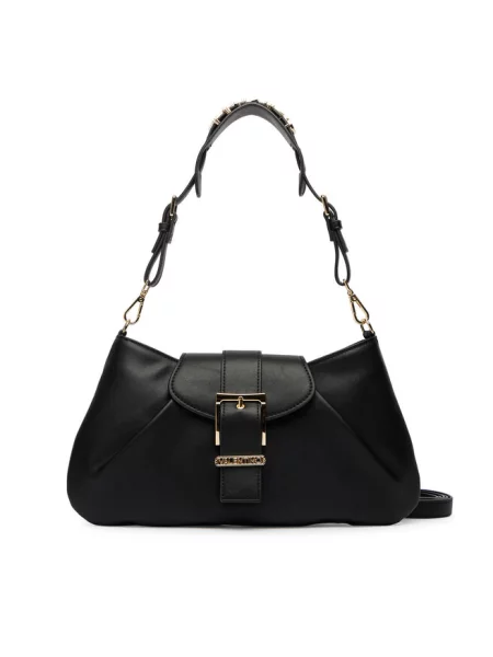 Lniana torebka crossbody Valentino Bags czarna