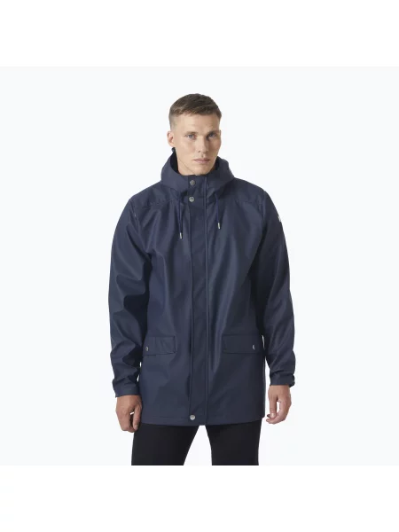 Granatowy Płaszcz Helly Hansen Moss Rain Coat niebieski