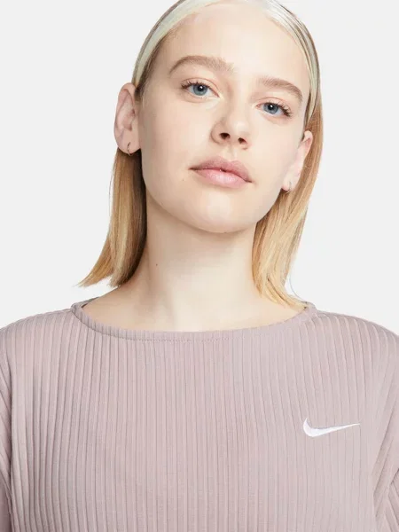 NIKE Топ спортивний Тауп без підкладки