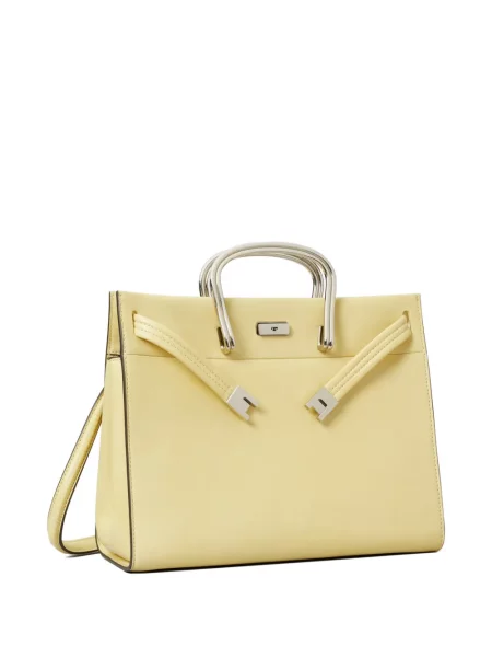 Geantă shopper Tory Burch galben