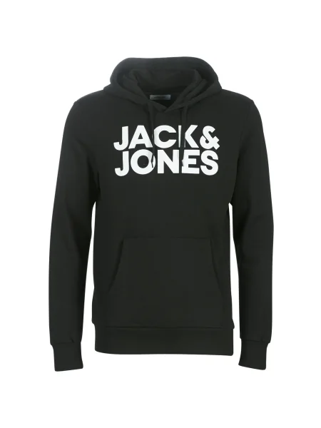 JACK & JONES Mikina / biela čierna