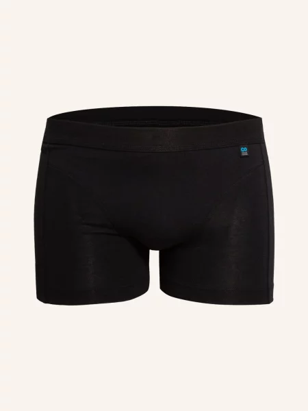 Schiesser Boxerky Long Life Cotton černá