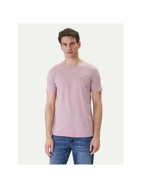 BOSS T-shirt Tales Regular Fit ljubičasta