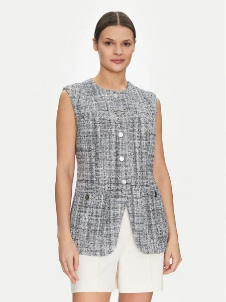 Guess Vestă elegantă gri