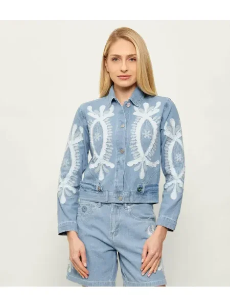 Desigual De blugi geacă CHAQ_BORDER albastru